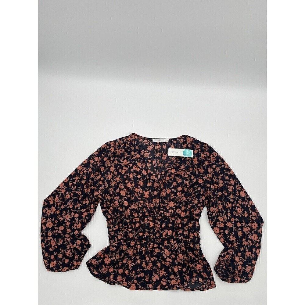 LUSH Esther Volume Sleeve Blouse Size small